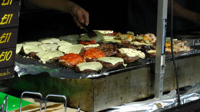 Pita Burgers with Cucumber-Yogurt Sauce