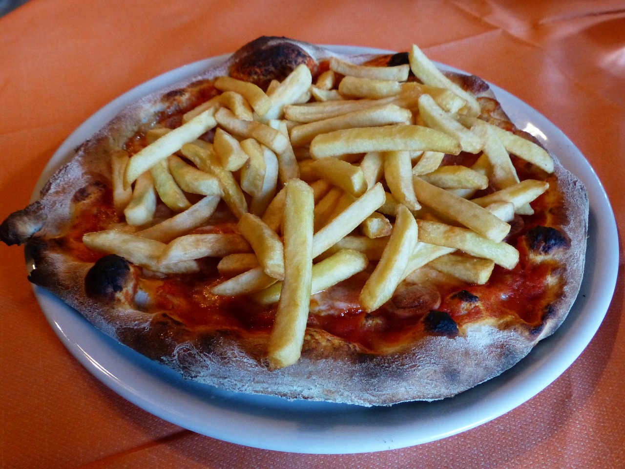 Pizza with Macaroni Crust