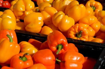 Polenta Stuffed Sweet Bell Peppers