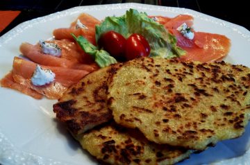 Potato and Smoked Salmon Lasagna
