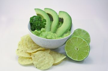 Lime-Garlic Chicken With Guacamole Noodles