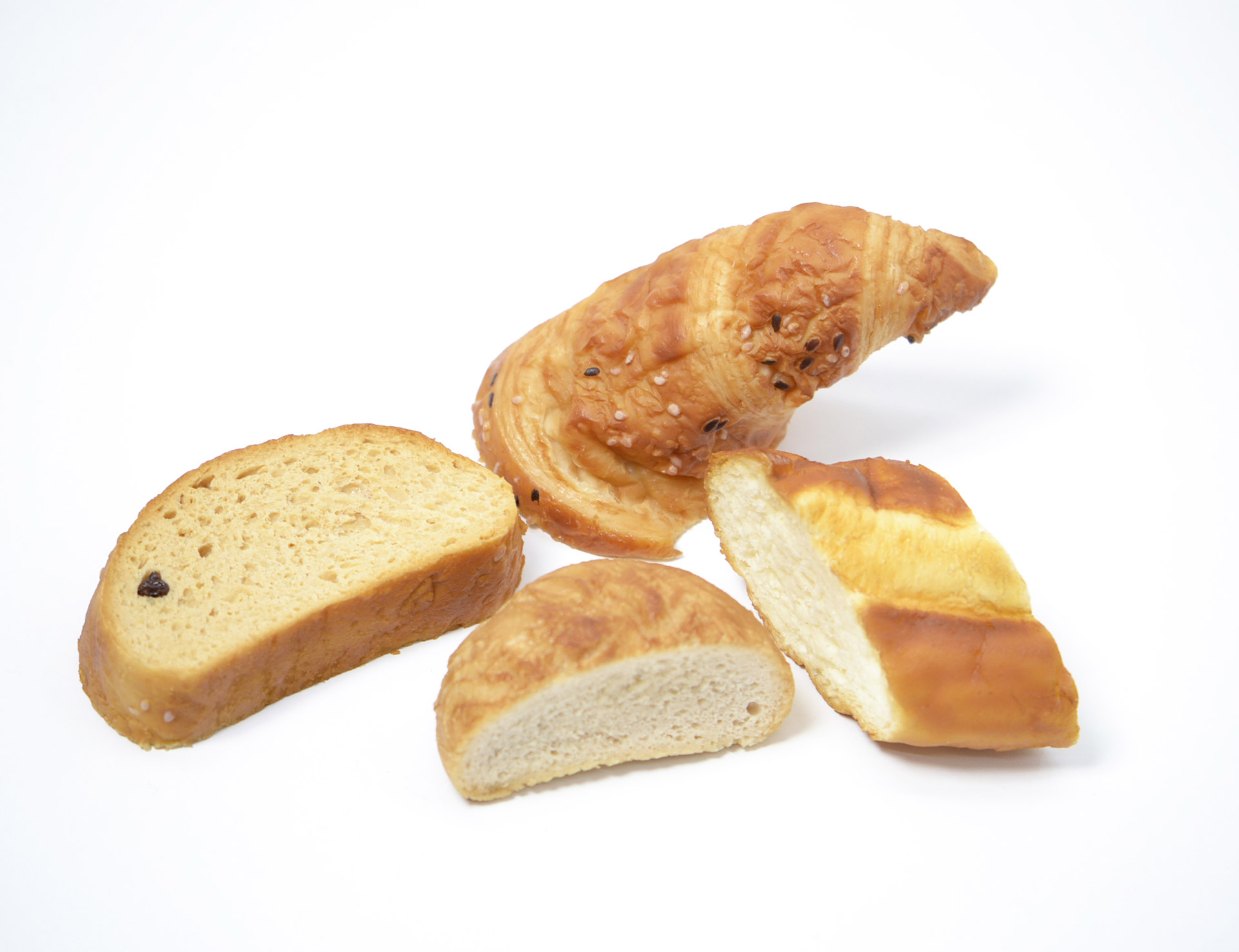 Raisin-Bread and Croissant Bread Pudding