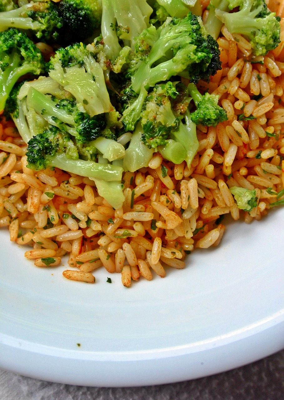 Baked Broccoli With Rice