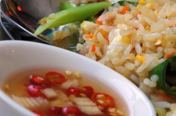 Rice Bhuteko (Rice Stir-Fried with Chicken