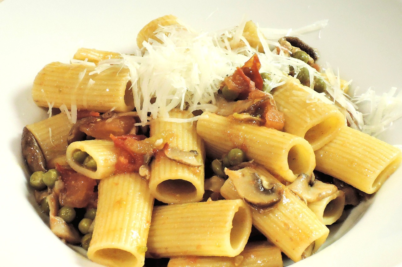 Rigatoni Al Forno (Baked Rigatoni) with Roasted Asparagus and On