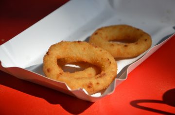 Shoestring Onion Rings and Batter