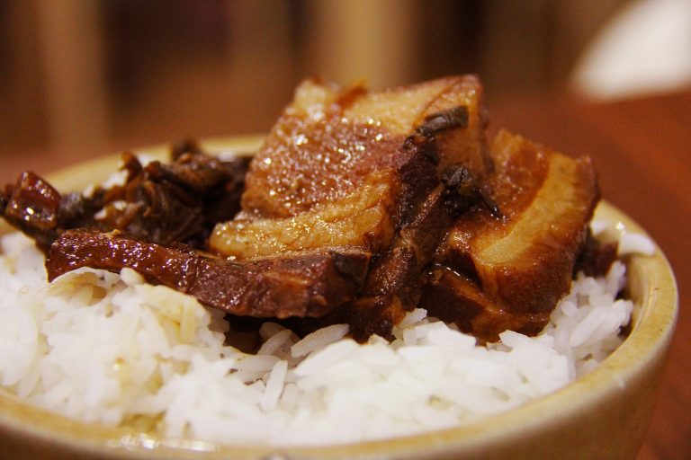 Rice Vermicelli Salad With Grilled Pork and Spring Rolls