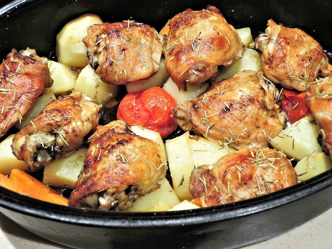 Chicken Roasted With Artichokes and Tomatoes  W-M