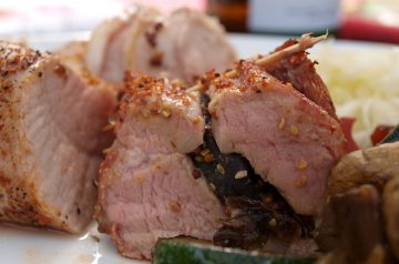 Roasted Pork Tenderloin With Honey Mustard Sauce