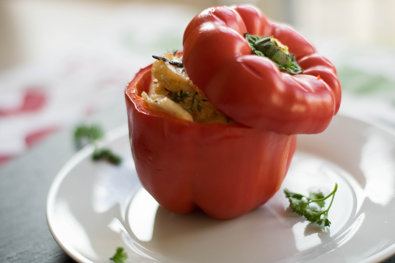 Roasted Red Pepper Lasagna With Old Cheddar