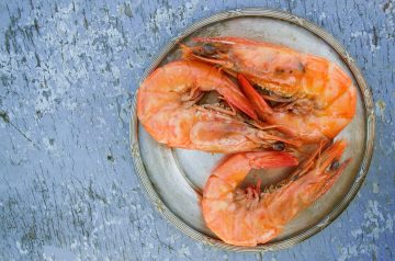 Rum Glazed Shrimps