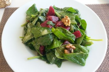 Spinach Salad With Smoked Chicken