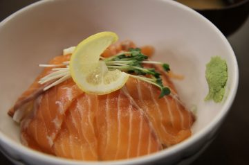 Spicy-Crusted Salmon over Spinach