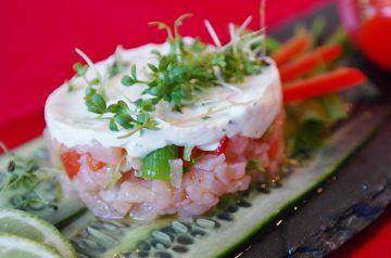 Salmon Loaf With Cucumber Sauce