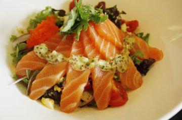 Salmon with Mustardy Celeriac Mash