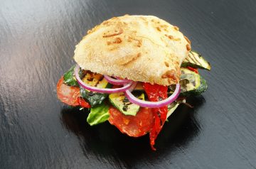 Grilled Feta and Tomato Sandwich