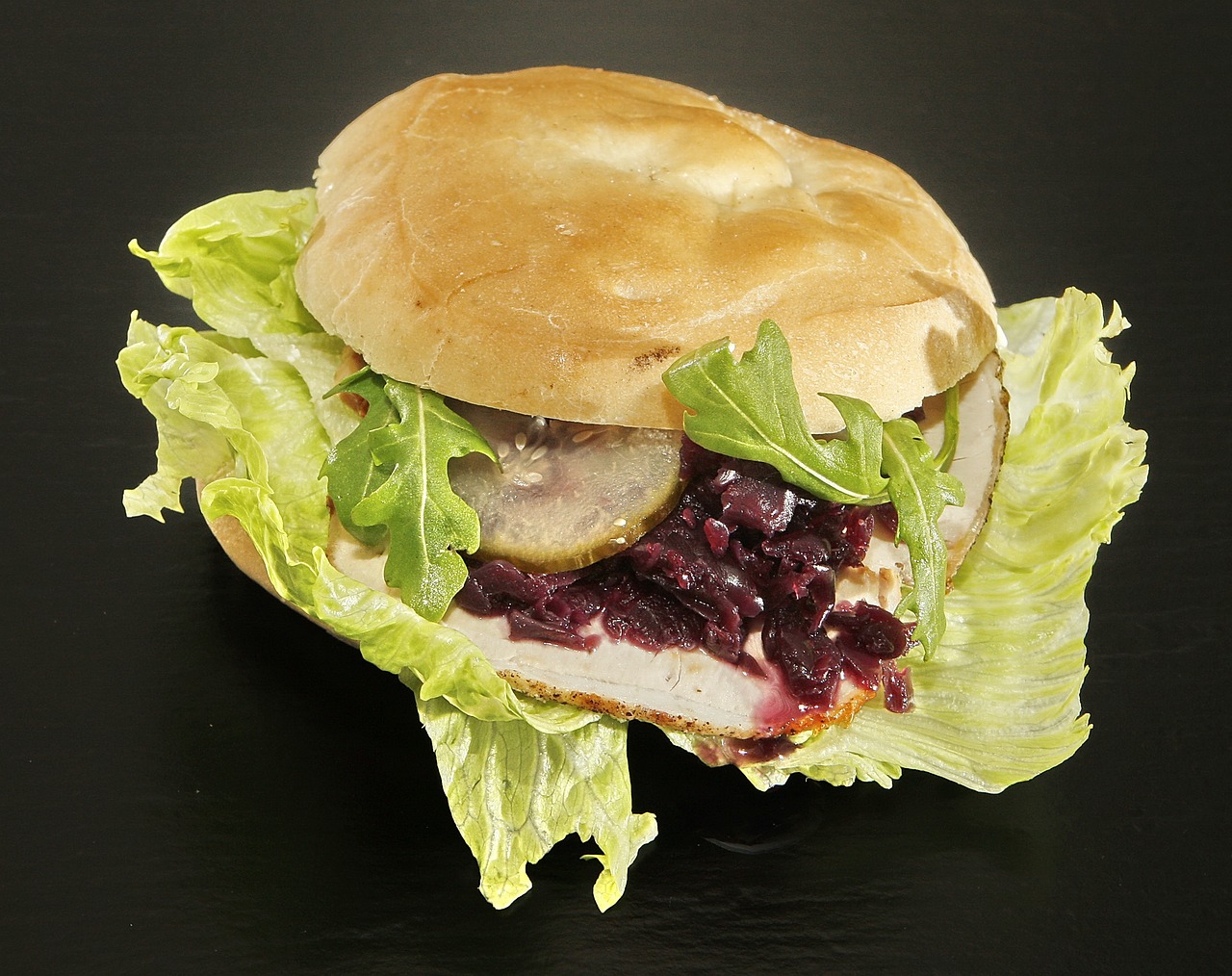 Open-Face Sliced Pork-N-Mushroom Sandwich With Gravy