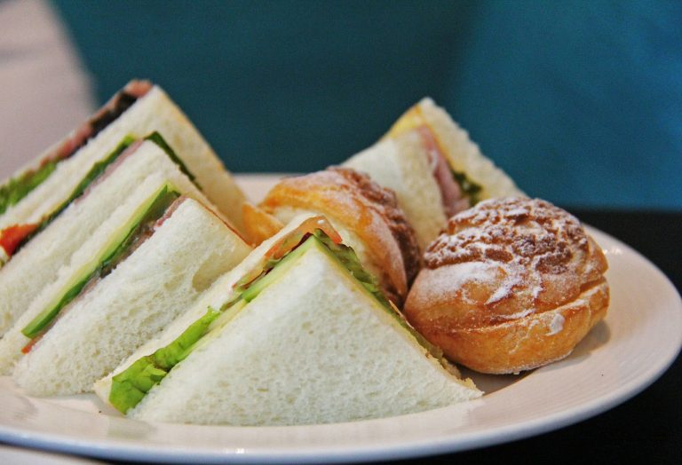 Tomato and Sour Cream Tea Sandwiches