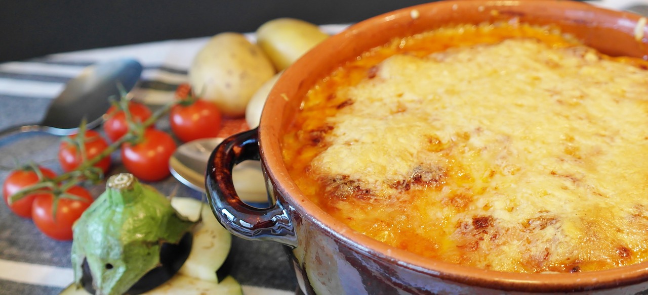 Scalloped potatoes Au Gratin with onions