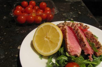 Seared Ahi Tuna With Lavender-Pepper Crust