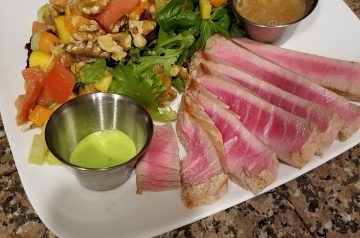 Seared Tuna with Ginger Noodles