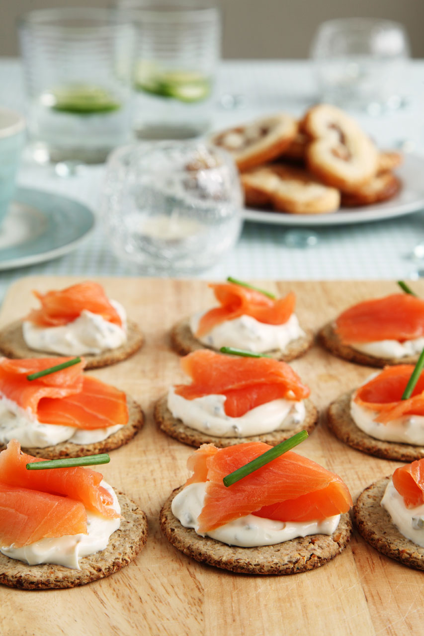 "smoked" Salmon  Cracker Spread