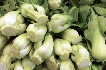 Spelt with sesame and bok choy