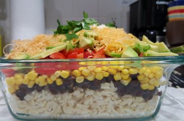 Spicy Mexican Cheesy Rice Casserole