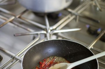 Stove Top Unstuffed Green Peppers