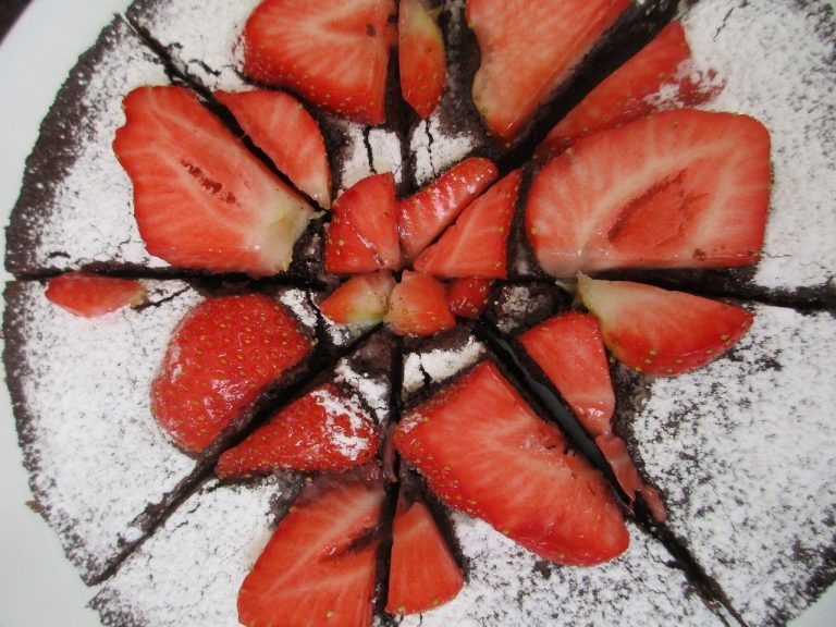 Strawberry Brownie Torte