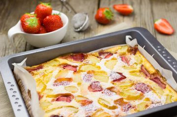 Strawberry Refrigerator Sheet Cake