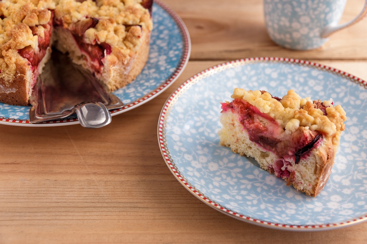 Streusel Topped Triple Berry Coffee Cake