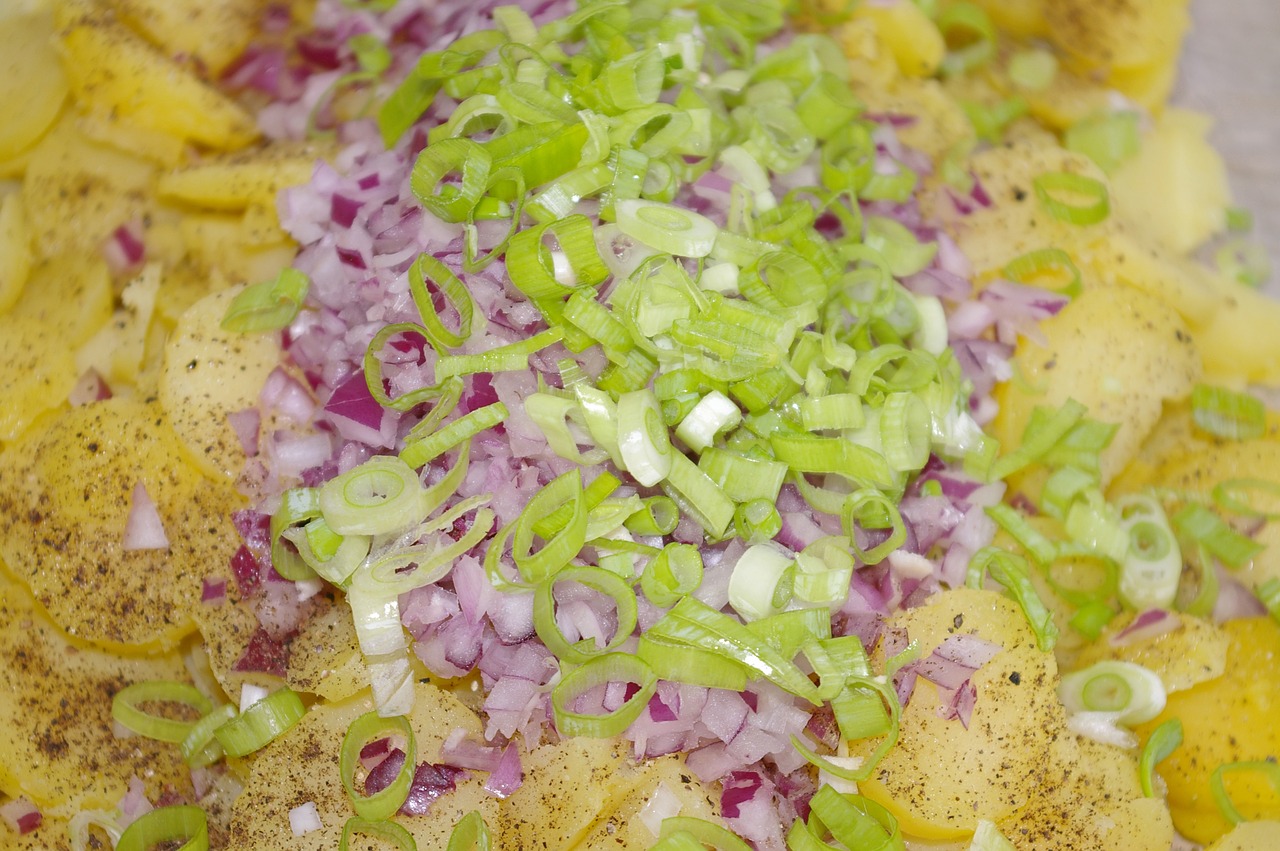 Summer Potatoes with Spring Onions