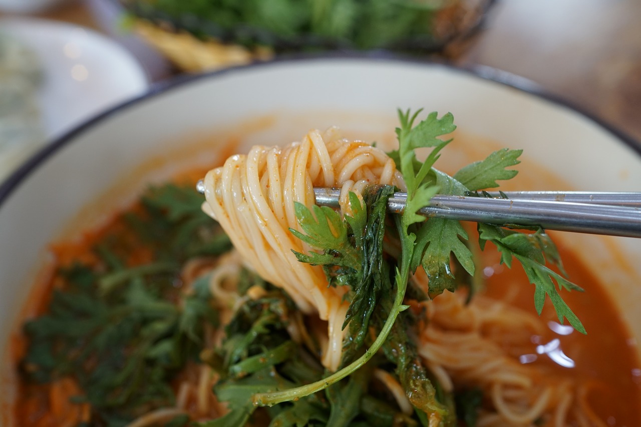 Teriyaki fish and noodles