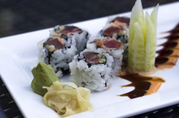 Teriyaki Tuna With Wasabi Mayonnaise and Pickled Ginger