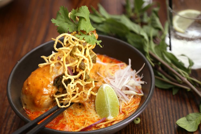 Hot  and Cold Thai  Sesame Noodle Salad