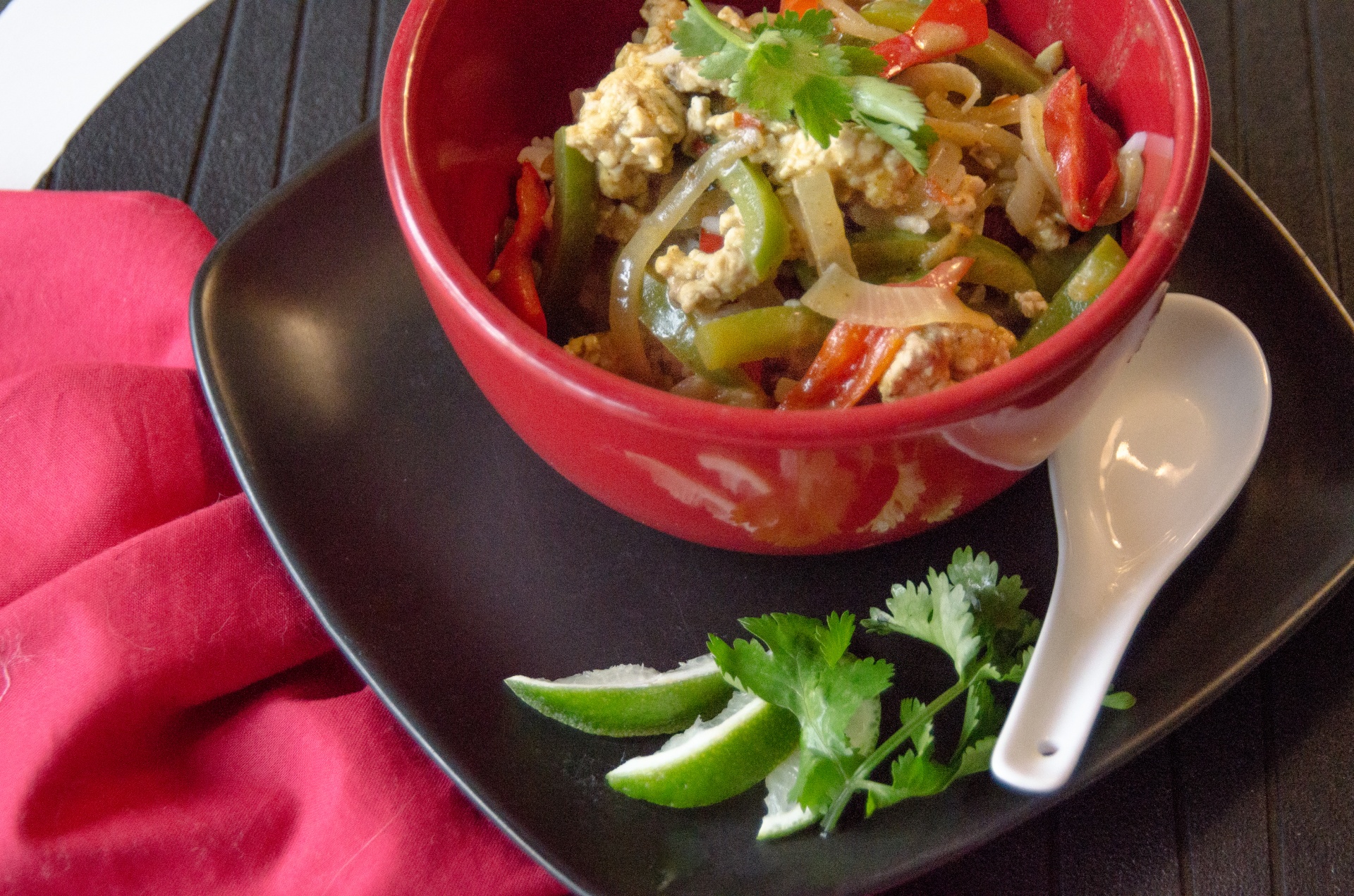 Thai Red Pork Curry With Corn and Peas