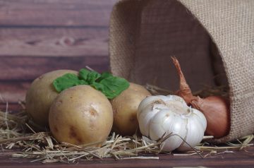 Toasted Onion and Garlic Potatoes