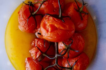 Baked Cherry Tomatoes and Feta