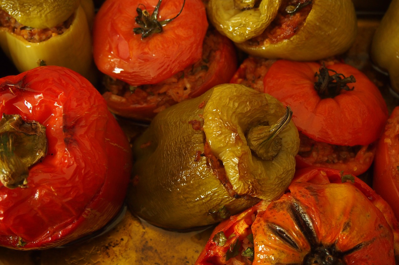Tomatoes stuffed with Herbed Grains