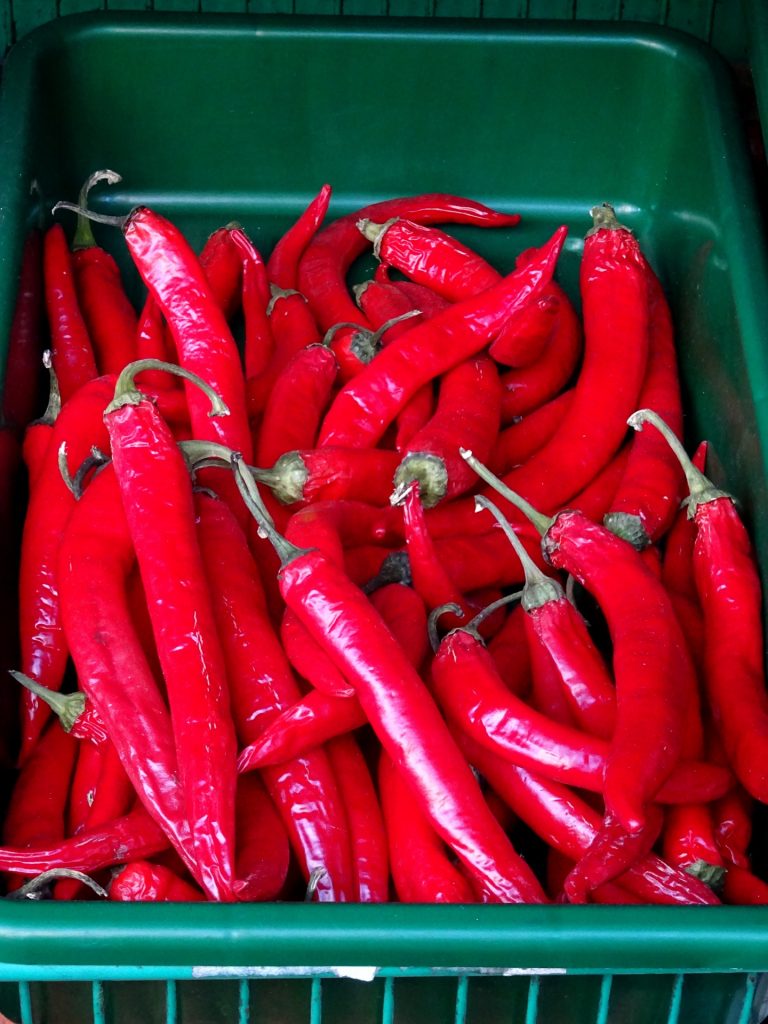 Tasmanian Shrimp With Red Chilies