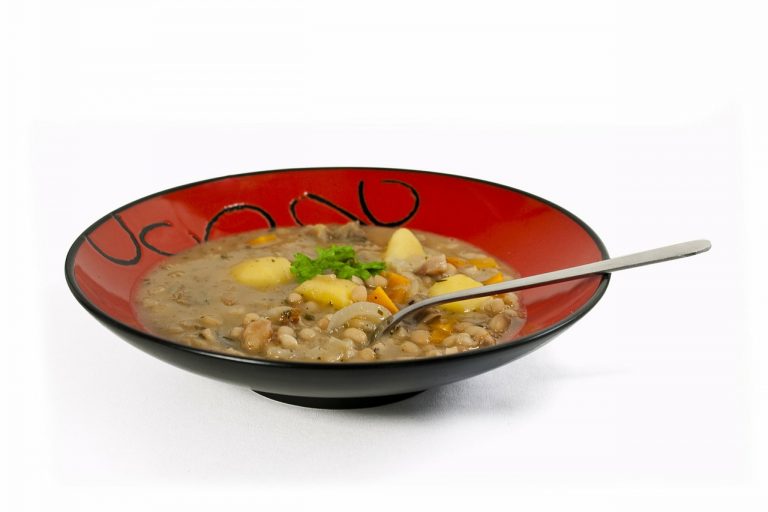 Two Bean and Tomato Stew With Orzo