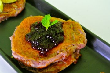 Upside-Down Blueberry Pancake