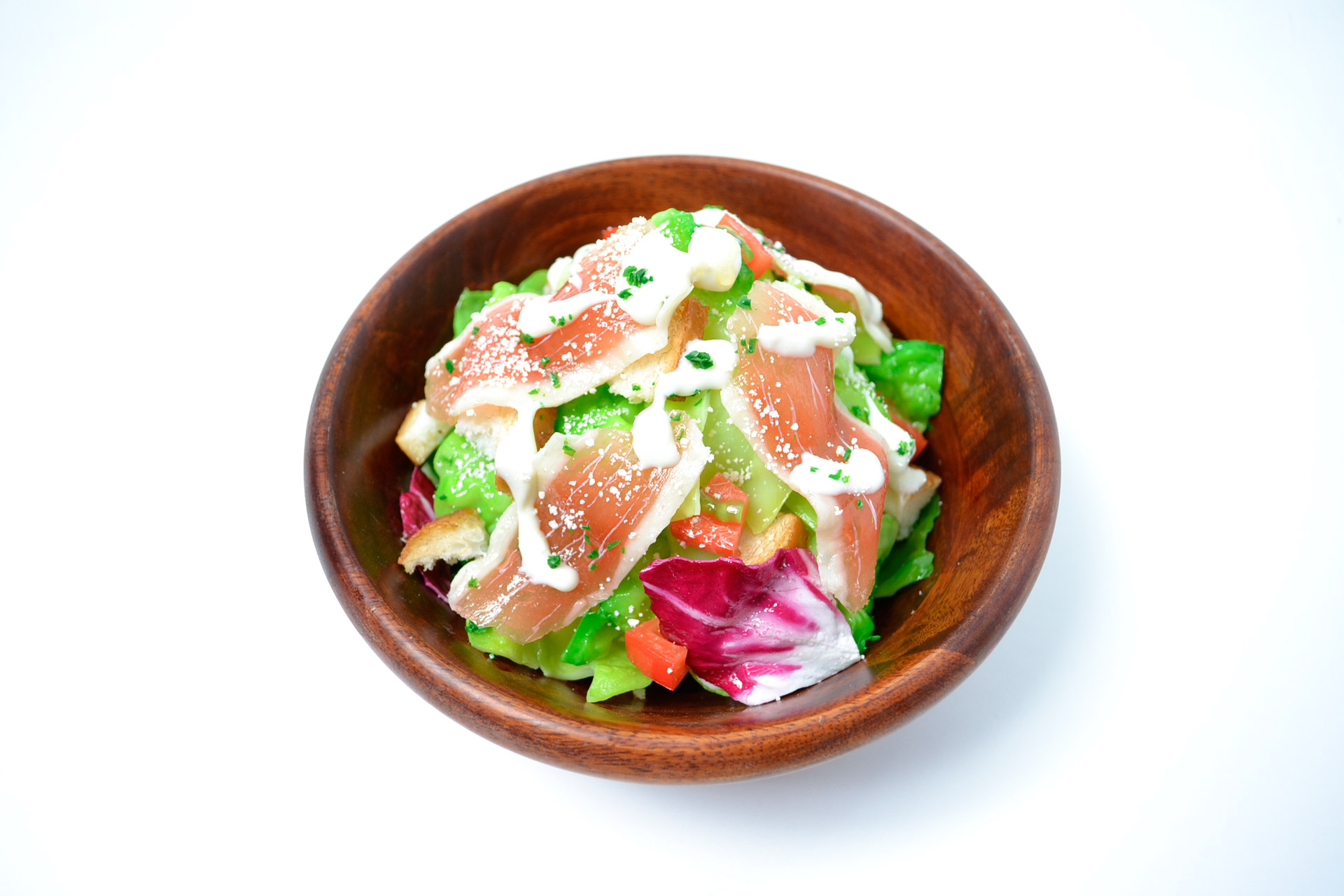 Southwestern Caesar Salad With Creamy Chipotle Dressing