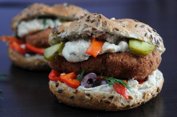 Vegetarian Focaccia Sandwich