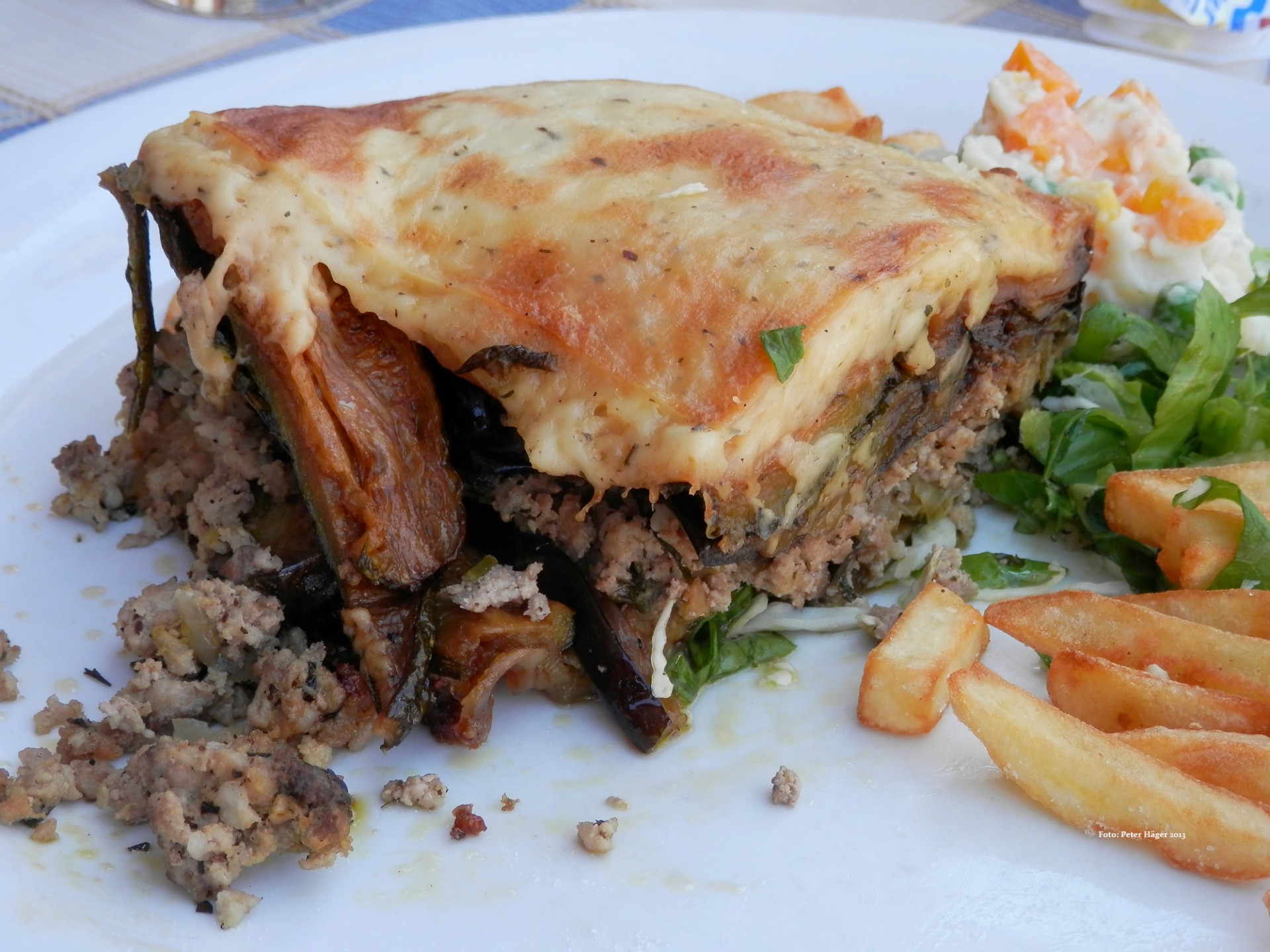 Vegetarian Moussaka Kugel inspired by S'kar's Eggplant and Green