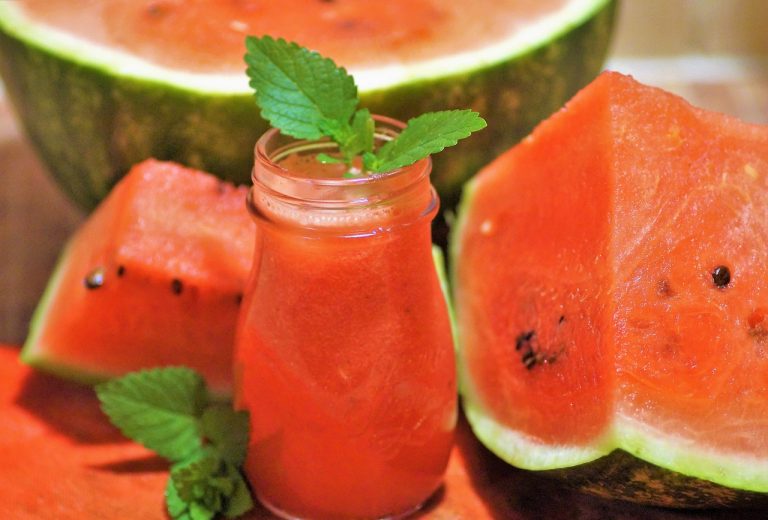 Watermelon And Mint Juice