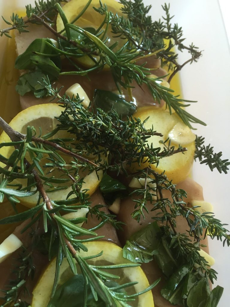 White Fish With Lemon and Fresh Herbs