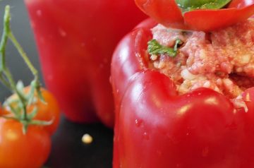 Yemista (Greek Stuffed Tomatoes and Peppers)