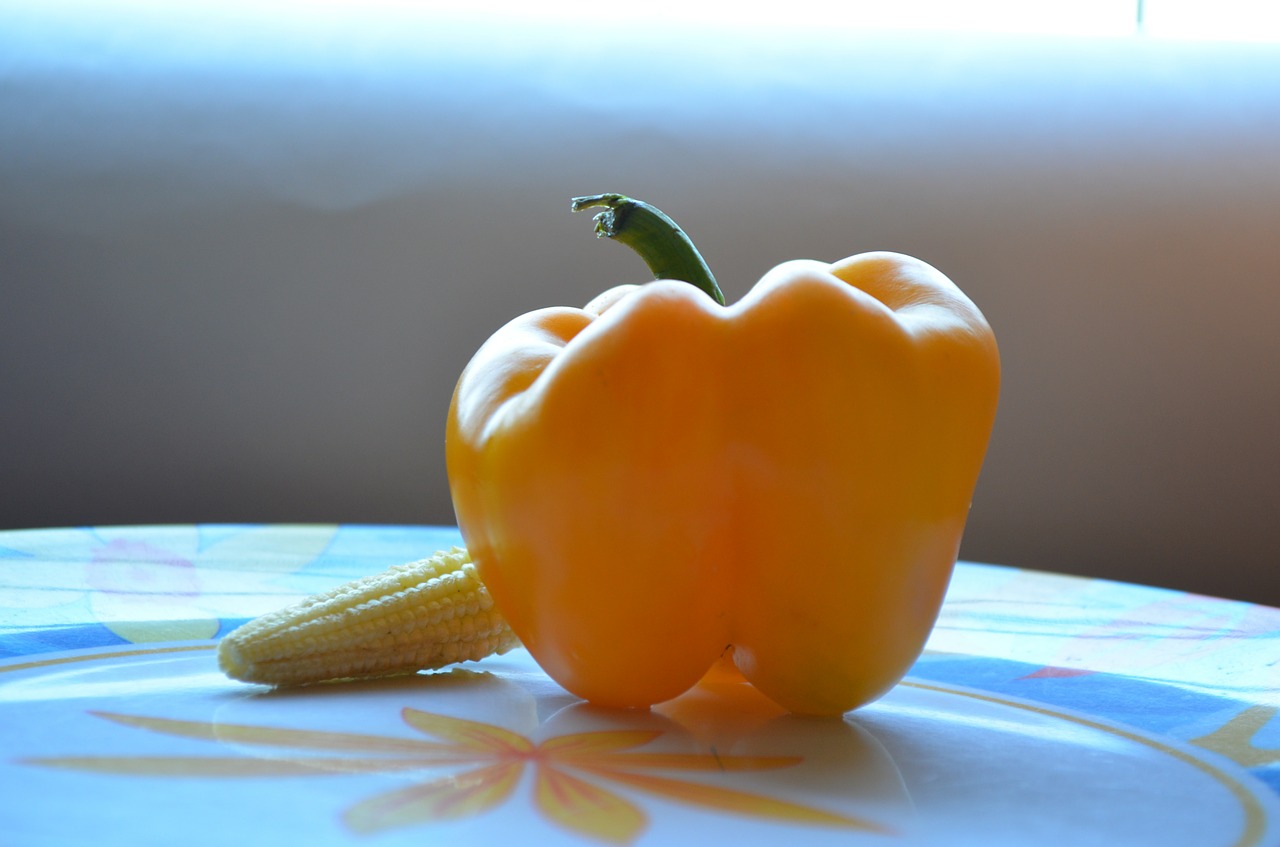 Creamy Corn Soup With Red Bell Pepper